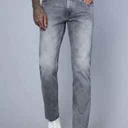 Cantabil Men Mid-Rise Heavy Fade Clean Look Stretchable Jeans-image-88