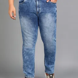 Urbano Plus Men Slim Fit Heavy Fade Jeans-picture-15