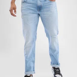 SPYKAR Men Mid Rise Heavy Fade Clean Look Stretchable Jeans-picture-48