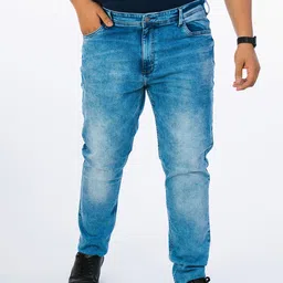 UNSIZED Plus Size Men Comfort Fit Heavy Fade Stretchable Jeans-image-37