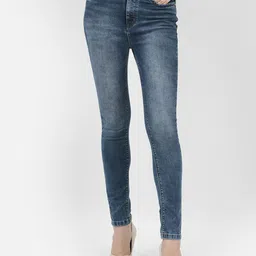 Crimsoune Club Women Skinny Fit Heavy Fade Stretchable Jeans-10
