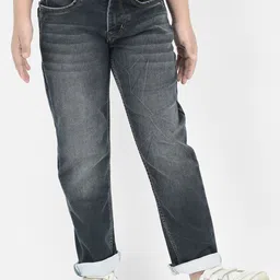 Crimsoune Club Boys Clean Look Whiskers & Chevrons Heavy Fade Slim Fit Stretchable Jeans-image-92