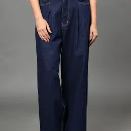 AngelFab Women Jean Wide Leg High-Rise Light Fade Cotton Jeans-picture-12