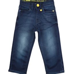 Allen Solly Junior Boys Navy Blue Slim Fit Light Fade Jeans-picture-39