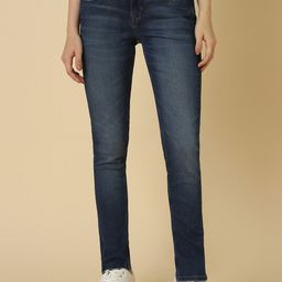 Allen Solly Woman Women Slim Fit Light Fade Clean Look Stretchable Jeans-image-36