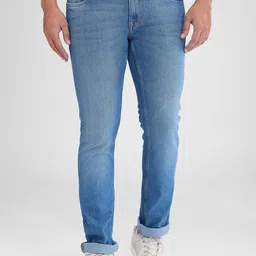 ColorPlus Men Clean Look Light Fade Light Shade Slim Fit Mid-Rise Non Stretchable Jeans-image-74