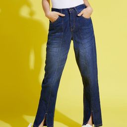 Noh Voh - SASSAFRAS Kids Girls Blue Carrot High-Rise Light Fade Jeans-image-91