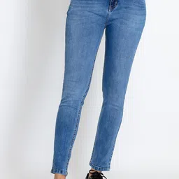Status Quo Women Skinny Fit Light Fade Cotton Jeans-image-77