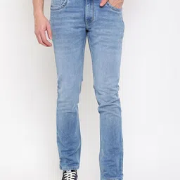 Cantabil Men Distress Light Fade Jeans-image-58