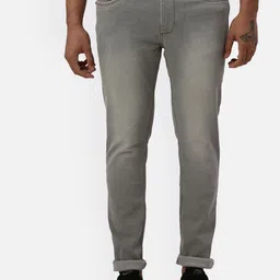 Park Avenue Men Slim Fit Clean Look Low-Rise Light Fade Jeans-image-66