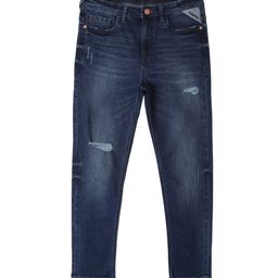 Allen Solly Junior Boys Slim Fit Mildly Distressed Light Fade Jeans-picture-24