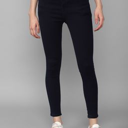 Allen Solly Woman Navy Blue Skinny Fit Clean Look Jeans-image-95