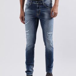 Antony Morato Men Skinny Fit Mildly Distressed Heavy Fade Stretchable Jeans-picture-33