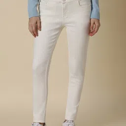 Allen Solly Woman Skinny Fit Mid-Rise Clean Look Stretchable Jeans-image-77