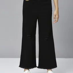 JUSTICE Girls Flared Slash Knee Jeans-picture-16