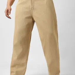 Urbano Plus Men Loose Relaxed Fit Clean Look Pure Cotton Jeans-image-28