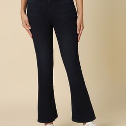 Allen Solly Woman Clean Look Mid-Rise No Fade Dark Shade Regular Fit Washed Jeans-image-16