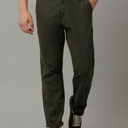 Voi Jeans Men Mid-Rise Comfort Tapered Fit Pure Cotton Jeans-image-98