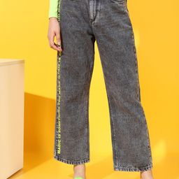 Tokyo Talkies Women Grey Wide Leg Clean look Jeans-image-95