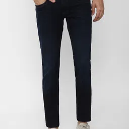 VAN HEUSEN DENIM LABS Men Navy Blue Skinny Fit Jeans-picture-1