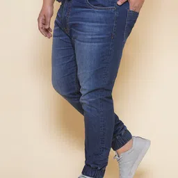 John Pride Men Plus Size Light Fade Clean Look Whiskers & Chevrons Stretchable Jeans image 5