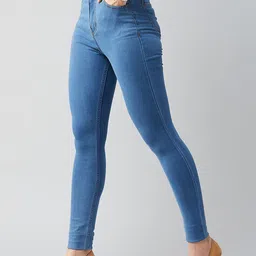 DOLCE CRUDO Youthful Drive Women Skinny Fit High-Rise Stretchable Jeans-image-85