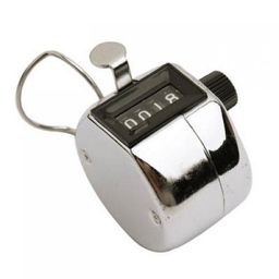 AKSHAR ENTERPRISE Heavy Duty Hand Tally Counter, 4 Digit Number Lap Counter Manual Mechanical Clicker with Finger Ring - Silver (Steel) image 5