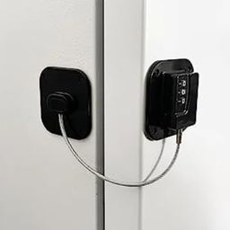 generic Refrigerator Child Safety Lock with Number Combination, Easy Installation, Black image 1