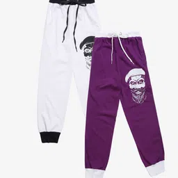 VIMAL JONNEY Kids Pack Of 2 Solid Joggers-picture-43