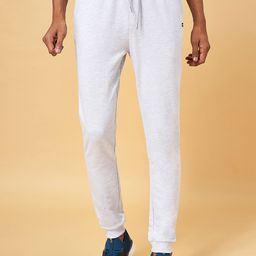 Ajile by Pantaloons Men Grey Melange Solid Slim-Fit Joggers-picture-35