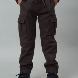 Cantabil Boys Mid-Rise Cotton Joggers-image-86