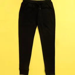NUSYL Kids Black Solid Joggers-image-50