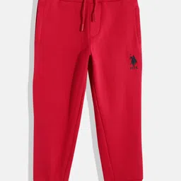 U.S. Polo Assn. Kids Boys Red Printed Joggers-image-96