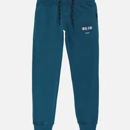 DYCA Boys Teal Blue Printed Cotton Joggers-image-53