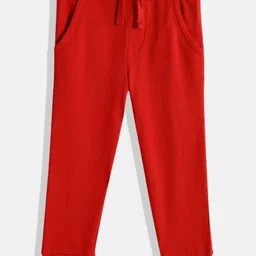 mothercare Boys Red Solid Cotton Joggers-picture-40