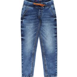 Pepe Jeans Boys Blue Heavy Fade Denim Stretchable Jogger-image-97