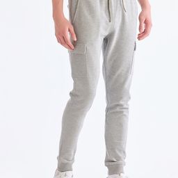 Red Flame Men Pure Cotton Joggers-image-10