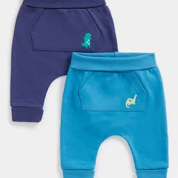 mothercare Infants Pack of 2 Pure Cotton Relaxed Fit Joggers-image-99
