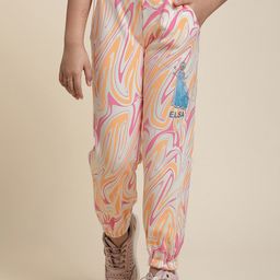 Kids Ville Girls Frozen Printed Joggers-image-88