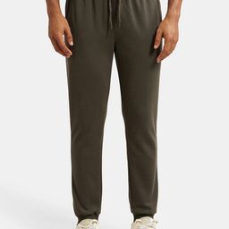 Jockey Men Olive Green Solid Cotton Slim Fit Joggers-image-27