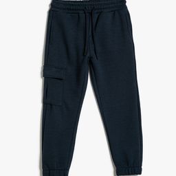 Koton Boys Mid Rise Cuffed Hem Joggers-image-99