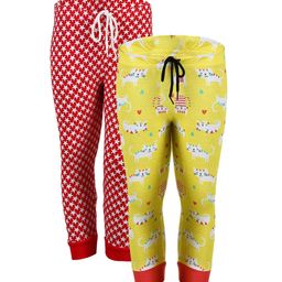 SAVAGE Girls Pack Of 2 Printed Pure Cotton Joggers-image-95