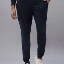 N AND J Men Pure Cotton Mid-Rise Joggers-image-60