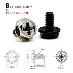 CHIST PC Computer & DESKTOP Screws Standoffs Set Kit, for Hard Drive Computer Case Motherboard Fan Power Graphics image 2