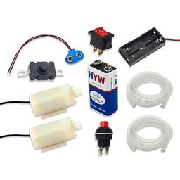 generic SP Electron Submersible Mini Water Pump With Battery, Holder, Switch and Pipe complete kit For Project Kit image 1