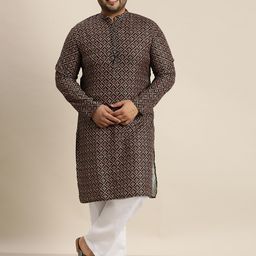 SOJANYA PLUS Bandhani Printed Regular Pure Cotton Kurta with Pyjamas-picture-25
