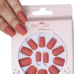 BEROMT Salon Finish Premium Matte Press-On False Nail Tips Kit - Shade 529-image-19