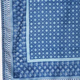 Anouk Women Navy Blue Embroidered Regular Sequinned Kurta with Trousers & With Dupatta image 3