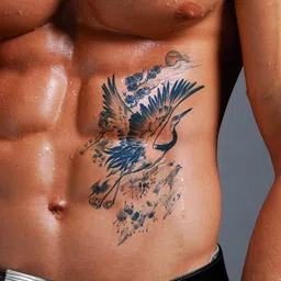 LICK Matte Finish Realistic Semi Temporary Body Tattoo - Bird LK-896-image-29
