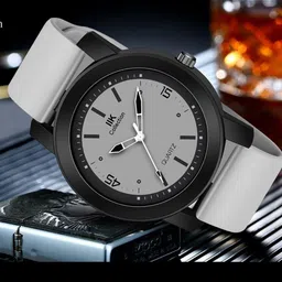 IIK COLLECTION Men Round Dial Adjustable Flexible Silicon Strap Analogue Watch image 2